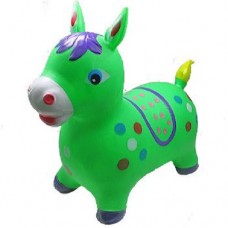 Green Donkey Animal Hoppers Children's Ride On Toy Hopper Bouncy Inflatable Ride-On   